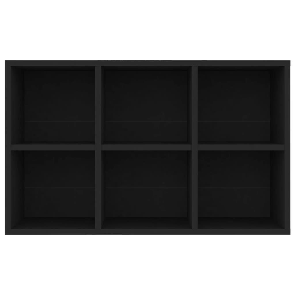 Book Cabinet/Sideboard Black 66x30x98 cm Engineered Wood